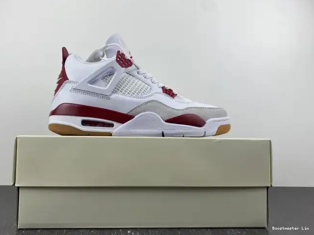 Bmlin Red Retro Jordan 4 DR5415-160 Pine SB 0526